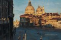 Venice Water Town Chinois Chen Yifei paysage urbain